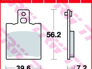 Hátsó fékbetét TRW UTCAI MCB775