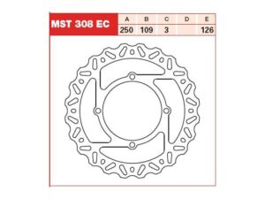 Első féktárcsa TRW MST308EC