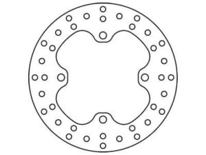 Hátsó féktárcsa TRW MST323