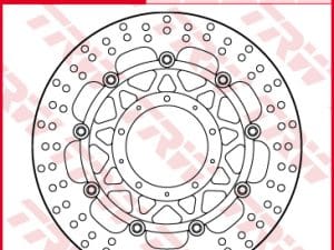 Első féktárcsa TRW MSW229