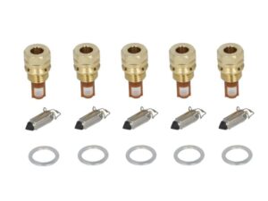 Karburátor tűszelep fészekkel FVS-227 5db Tourmax