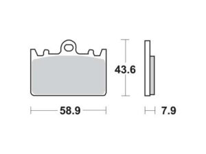 TRW Fékbetét készlet MCB643