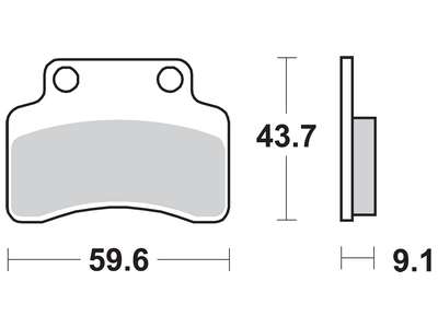 TRW Fékbetét készlet MCB694 - Image 2