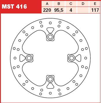 TRW Féktárcsa MST416 - Image 2
