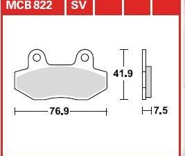 TRW Fékbetét készlet MCB822SV