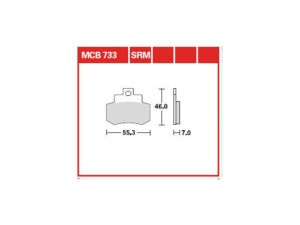 TRW Fékbetét készlet MCB733
