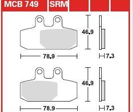TRW Fékbetét készlet MCB749SRM