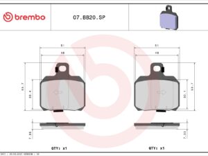 Brembo Fékbetét készlet 07BB20SP