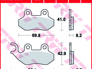 TRW Fékbetét készlet MCB684