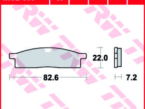 TRW Fékbetét készlet MCB558SI