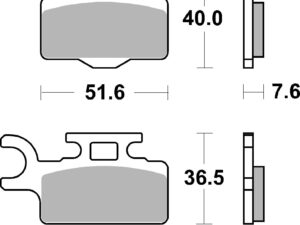 Brembo Fékbetét készlet 07KA27SD