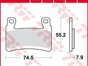 TRW Fékbetét készlet MCB850CRQ