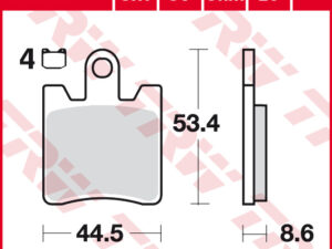 TRW Fékbetét készlet MCB706SRM