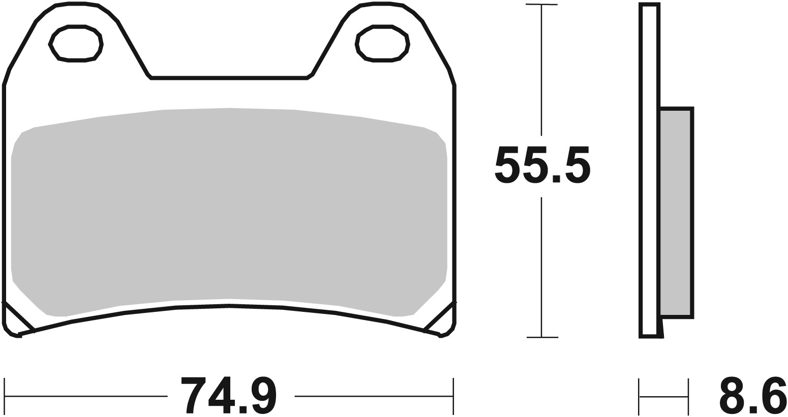 Brembo Fékbetét készlet 07BB19RC - Image 3