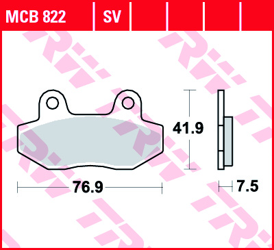 TRW Fékbetét készlet MCB822