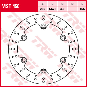 TRW Féktárcsa MST450