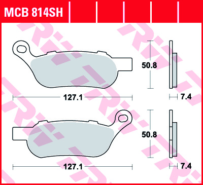 TRW Fékbetét készlet MCB814SH
