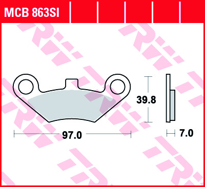 TRW Fékbetét készlet MCB863SI