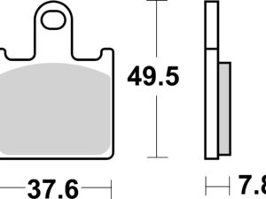 Brembo Fékbetét készlet 07KA28LA