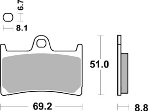 Brembo Fékbetét készlet 07YA23RC