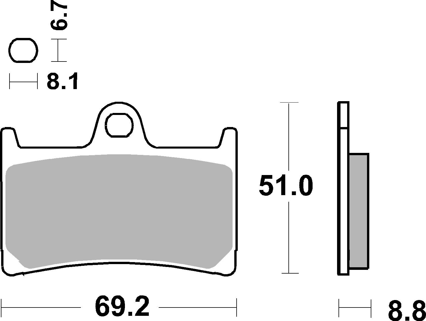 Brembo Fékbetét készlet 07YA23RC