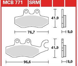 TRW Fékbetét készlet MCB771SRM