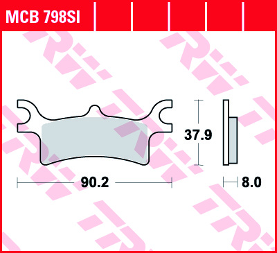 TRW Fékbetét készlet MCB798SI - Image 2