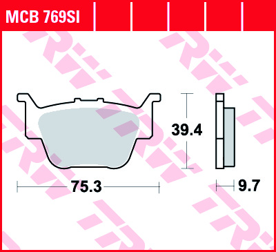 TRW Fékbetét készlet MCB769SI