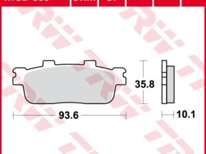 TRW Fékbetét készlet MCB800SRM